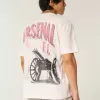 Tricou cu grafic Arsenal supradimensionat Tricou cu grafic Arsenal supradimensionat