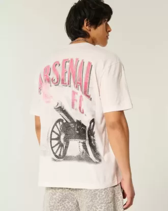 Tricou cu grafic Arsenal supradimensionat