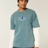 Tricou cu grafică Boxy Heavyweight Costa Rica Tricou cu grafică Boxy Heavyweight Costa Rica