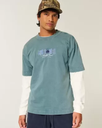 Tricou cu grafică Boxy Heavyweight Costa Rica