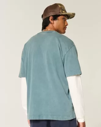 Tricou cu grafică Boxy Heavyweight Costa Rica