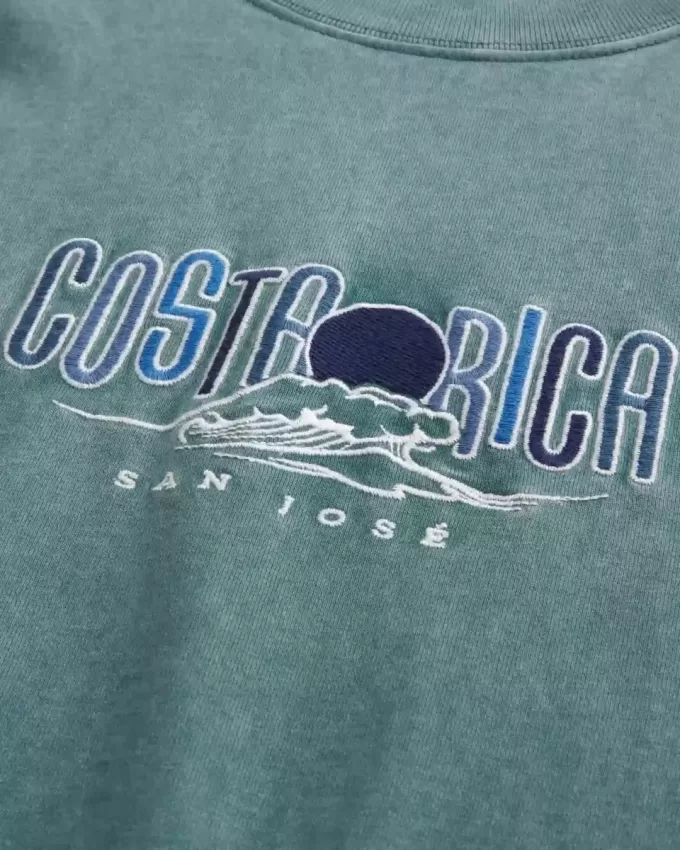 Tricou cu grafică Boxy Heavyweight Costa Rica Tricou cu grafică Boxy Heavyweight Costa Rica