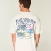 Tricou cu grafică Boxy Heavyweight Key West Tricou cu grafică Boxy Heavyweight Key West