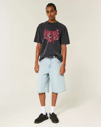Tricou cu grafică Boxy Heavyweight Nowhere Fast