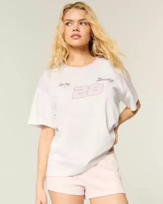 Tricou cu grafic Brooklyn Speedway supradimensionat