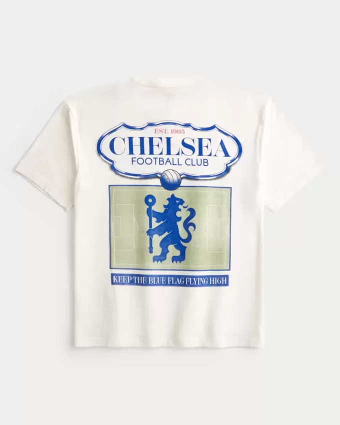 Tricou cu grafic Chelsea FC boxy Tricou cu grafic Chelsea FC boxy