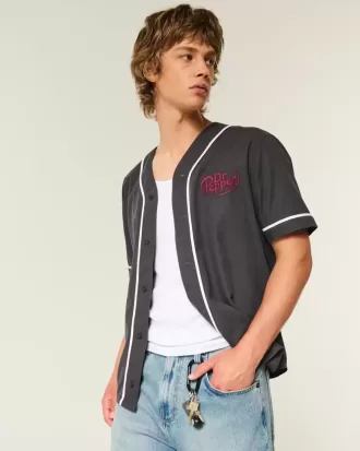 Tricou cu grafic de baseball Boxy Dr Pepper