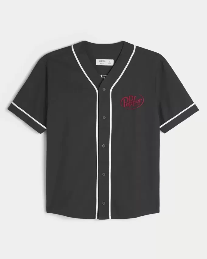 Tricou cu grafic de baseball Boxy Dr Pepper Tricou cu grafic de baseball Boxy Dr Pepper