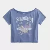 Tricou cu grafic de vară ușor fără umăr Tricou cu grafic de vară ușor fără umăr