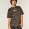 Tricou cu grafic Dodge Hellcat Boxy Heavyweight Print Leopard Tricou cu grafic Dodge Hellcat Boxy Heavyweight Print Leopard