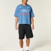 Tricou cu grafic Ford Baggy Heavyweight Crop Tricou cu grafic Ford Baggy Heavyweight Crop