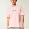Tricou cu grafic Hawaii Heavyweight Boxy