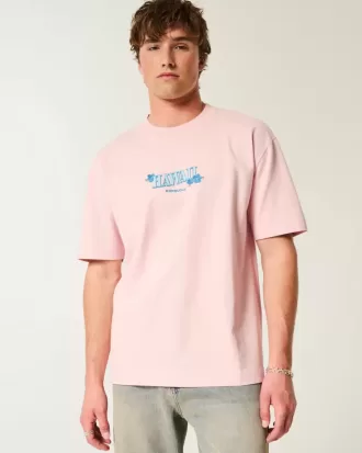 Tricou cu grafic Hawaii Heavyweight Boxy