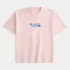 Tricou cu grafic Hawaii Heavyweight Boxy