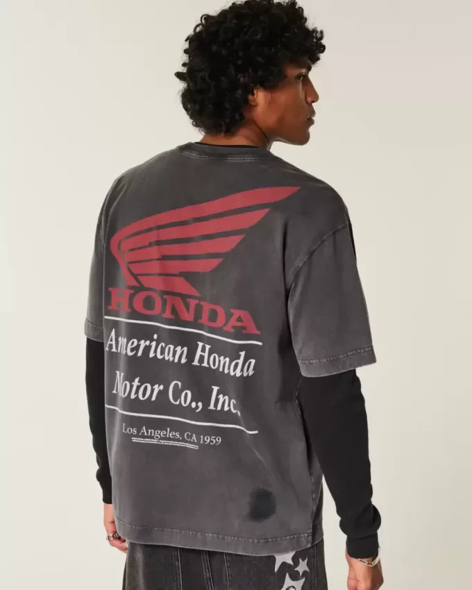 Tricou cu grafic Honda Boxy Heavyweight Tricou cu grafic Honda Boxy Heavyweight