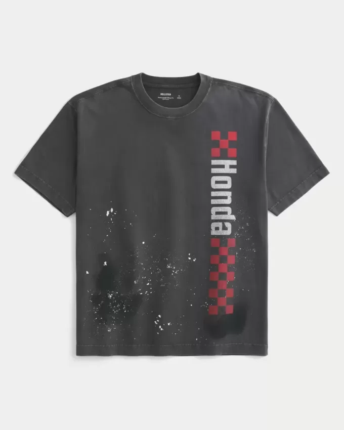 Tricou cu grafic Honda Boxy Heavyweight Tricou cu grafic Honda Boxy Heavyweight