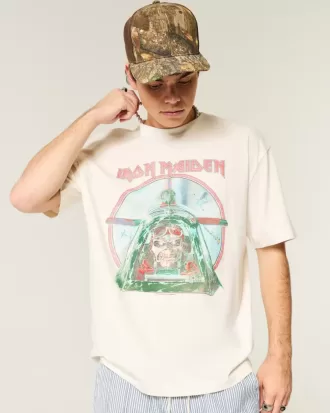 Tricou cu grafic Iron Maiden boxy