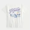Tricou cu grafic Kauai, supradimensionat, cu umeri Tricou cu grafic Kauai, supradimensionat, cu umeri