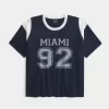 Tricou cu grafic Miami supradimensionat Tricou cu grafic Miami supradimensionat