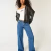 Tricou cu grafic Montauk, fără umăr, cu dantelă Tricou cu grafic Montauk, fără umăr, cu dantelă