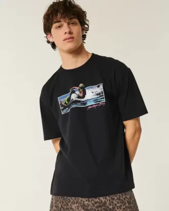 Tricou cu grafic Montego Bay Boxy