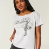 Tricou cu grafic New York Easy Ribbon Tie-Back Tricou cu grafic New York Easy Ribbon Tie-Back