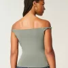 Tricou cu grafic New York, răsucit, fără umăr Tricou cu grafic New York, răsucit, fără umăr
