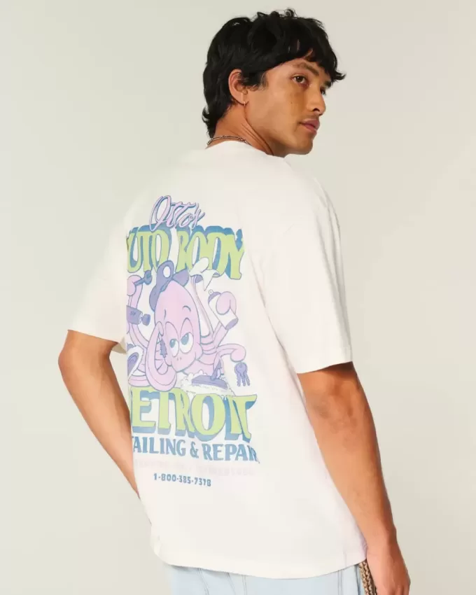 Tricou cu grafică pentru caroserie a lui Boxy Otto Tricou cu grafică pentru caroserie a lui Boxy Otto