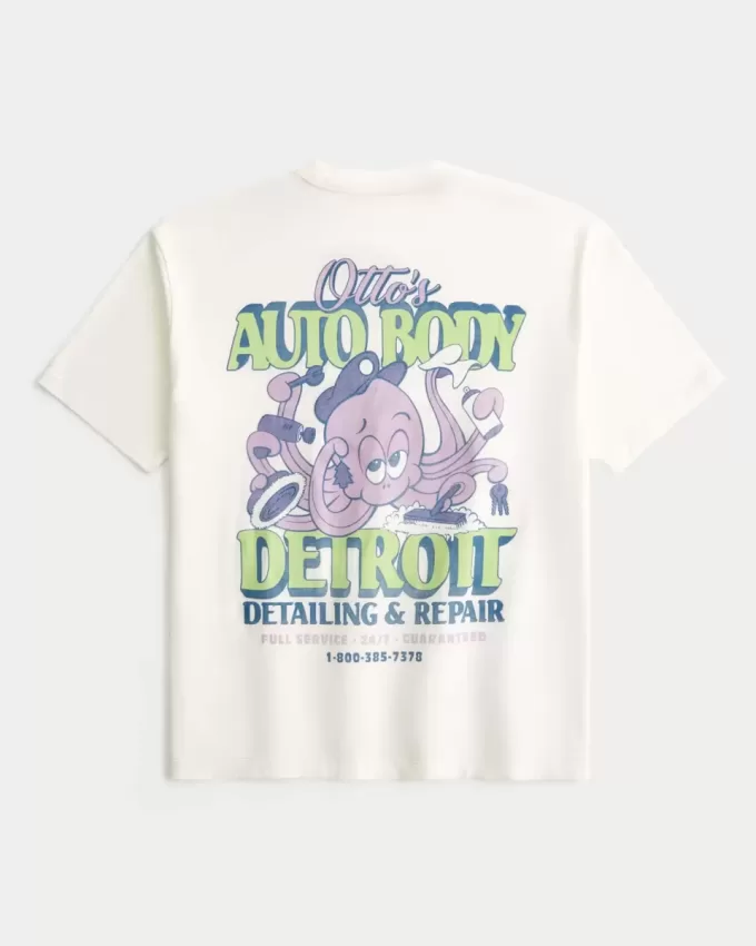 Tricou cu grafică pentru caroserie a lui Boxy Otto Tricou cu grafică pentru caroserie a lui Boxy Otto