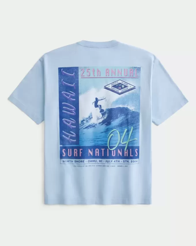 Tricou cu grafic pentru surf din Hawaii Tricou cu grafic pentru surf din Hawaii