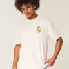 Tricou cu grafic Real Madrid CF boxy Tricou cu grafic Real Madrid CF boxy