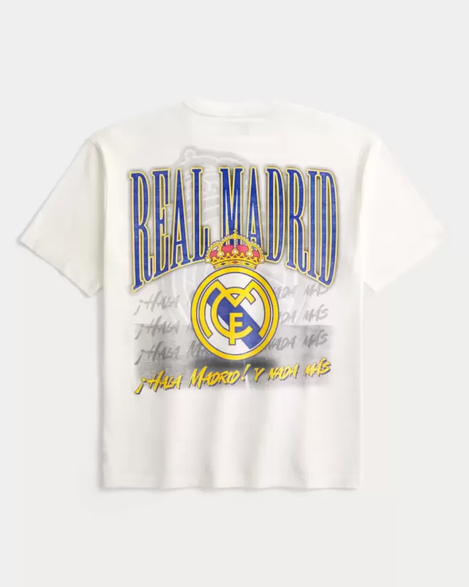 Tricou cu grafic Real Madrid CF boxy Tricou cu grafic Real Madrid CF boxy