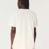 Tricou cu grafic Saint Thomas Racquet Club supradimensionat Tricou cu grafic Saint Thomas Racquet Club supradimensionat