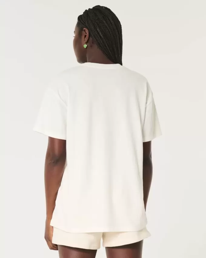 Tricou cu grafic Saint Thomas Racquet Club supradimensionat Tricou cu grafic Saint Thomas Racquet Club supradimensionat