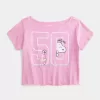 Tricou cu grafic Snoopy ușor de pe umăr Tricou cu grafic Snoopy ușor de pe umăr