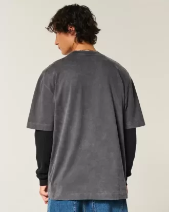 Tricou cu grafic Star Boxy Heavyweight