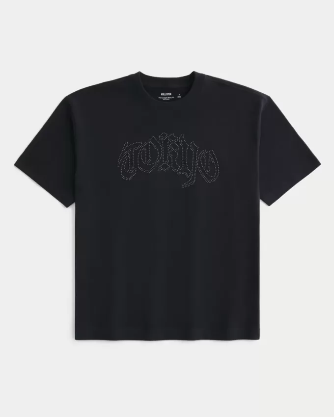 Tricou cu grafic Tokyo Boxy Heavyweight Tricou cu grafic Tokyo Boxy Heavyweight