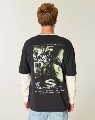 Tricou cu grafic WWE SummerSlam boxy