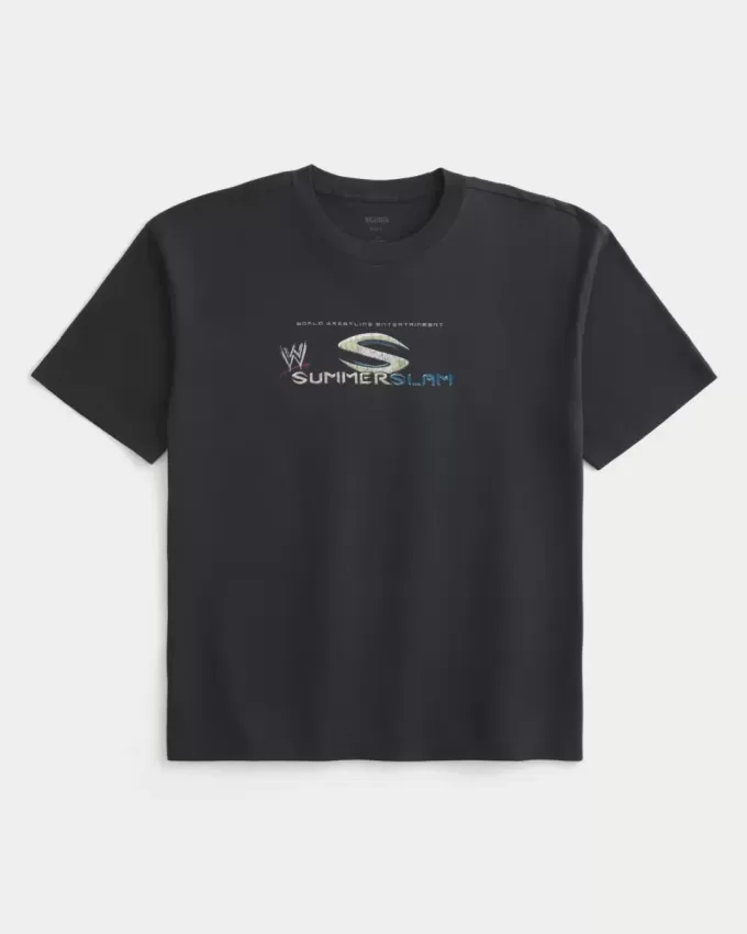 Tricou cu grafic WWE SummerSlam boxy Tricou cu grafic WWE SummerSlam boxy