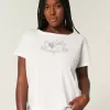 Tricou cu inimă cu cravată la spate ușor Tricou cu inimă cu cravată la spate ușor