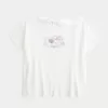 Tricou cu inimă cu cravată la spate ușor Tricou cu inimă cu cravată la spate ușor