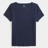 Tricou cu scoop Tricou cu scoop