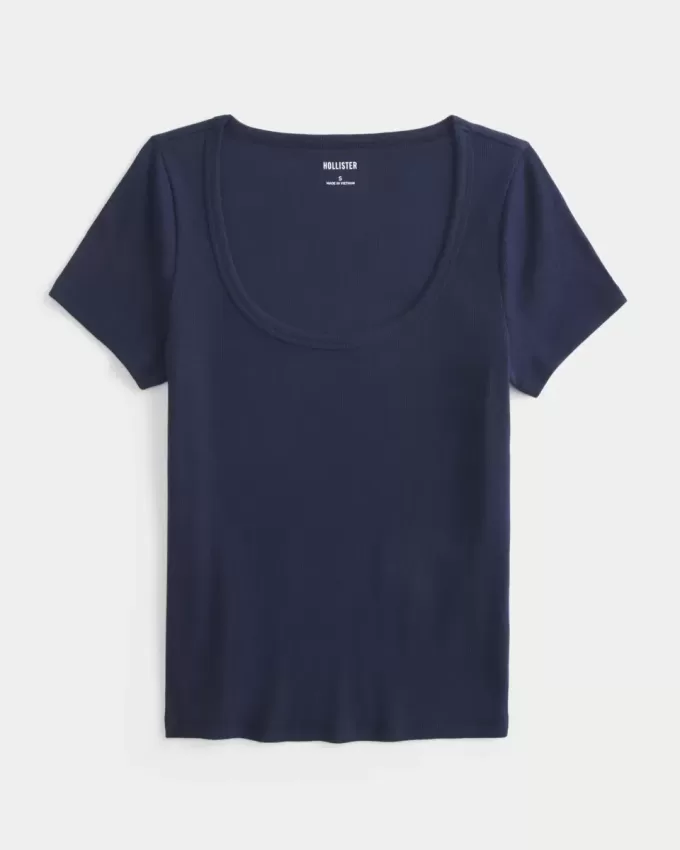 Tricou cu scoop Tricou cu scoop