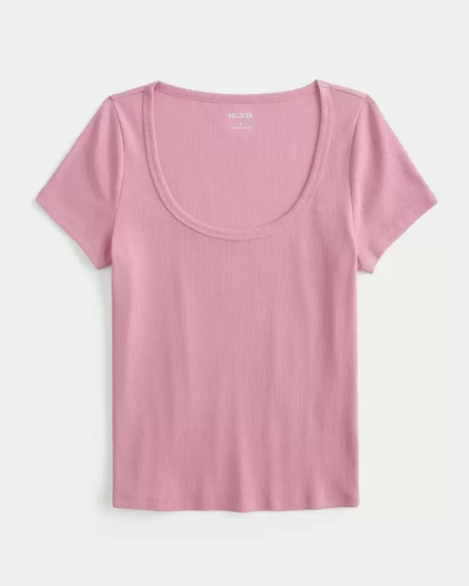 Tricou cu scoop Tricou cu scoop