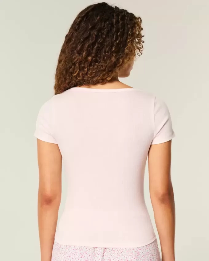 Tricou cu scoop Tricou cu scoop