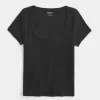 Tricou cu scoop Tricou cu scoop