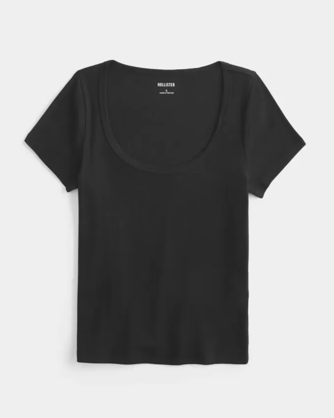 Tricou cu scoop Tricou cu scoop
