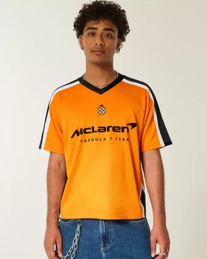 Tricou de fotbal boxy McLaren grafic Tricou de fotbal boxy McLaren grafic