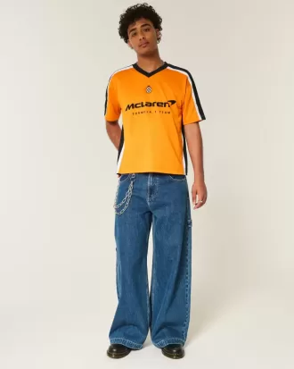 Tricou de fotbal boxy McLaren grafic Tricou de fotbal boxy McLaren grafic