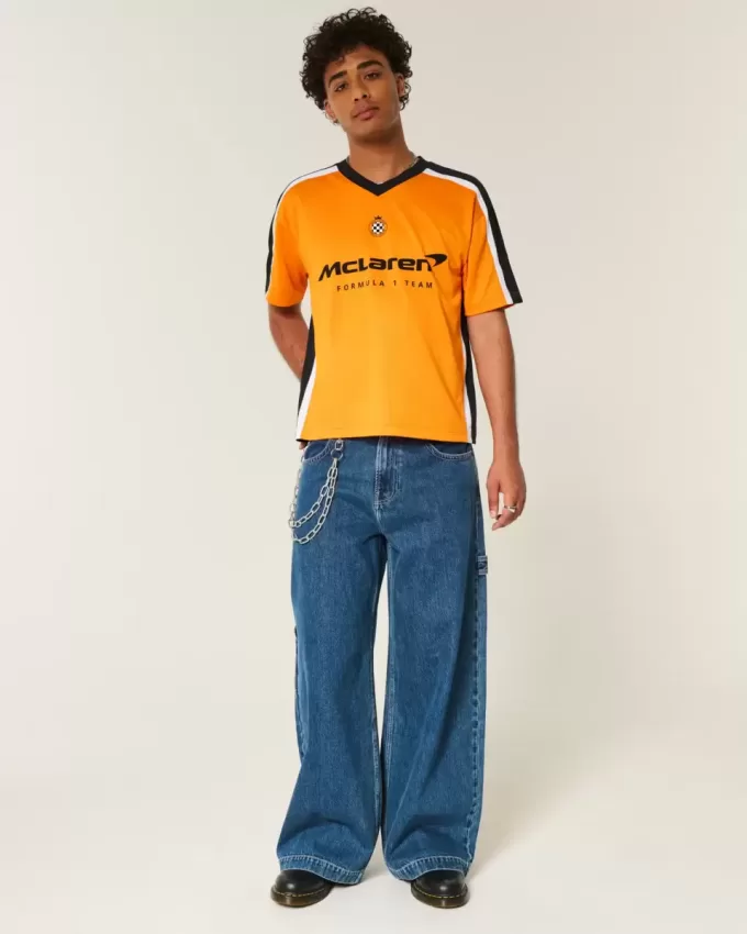 Tricou de fotbal boxy McLaren grafic Tricou de fotbal boxy McLaren grafic